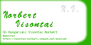 norbert visontai business card